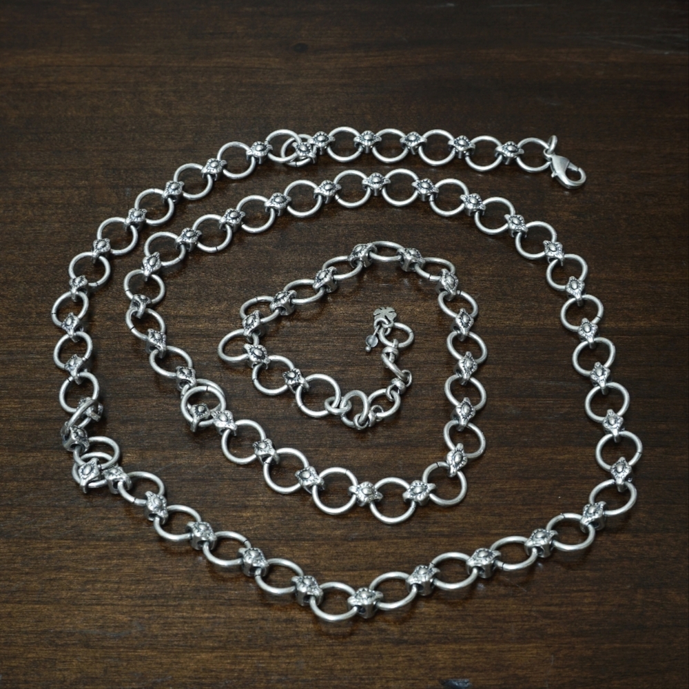 Lucky Brand Flower Silver Necklace